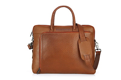 Laptop Messenger Bag -leather/brown