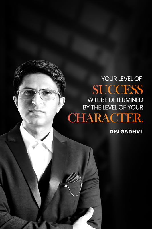 Your level of success will be determined by the level of your character -Poster Design A4 Size Your level of success will be determined by the level of your character -Poster Design A4 Size