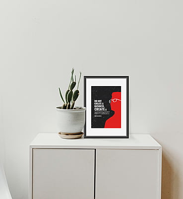 Do Not Create A Business, Create A Movement. - Dev Gadhvi- Poster A4 Size